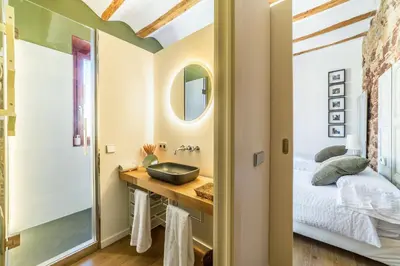 Cama o camas de una habitación en Casa Roja
