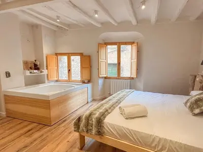 Cama o camas de una habitación en Clauhomes Galliner de Tarres
