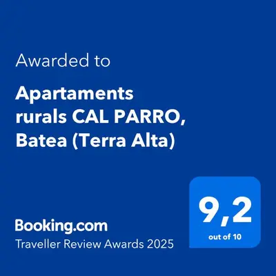Certificado, premio, señal o documento que está expuesto en Apartaments rurals CAL PARRO, Batea (Terra Alta)