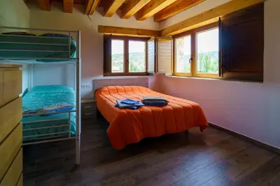 Cama o camas de una habitación en Casa Barambán