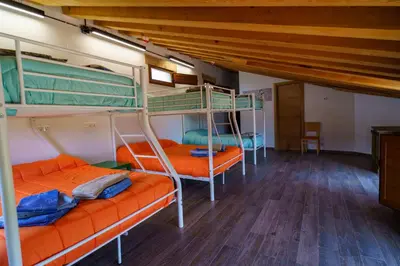 Cama o camas de una habitación en Casa Barambán