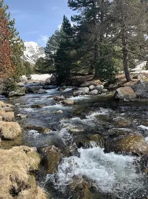 Paisaje cerca de este chalet de montaña