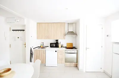 Una cocina o zona de cocina en Apartamento moderno al pie de los Pirineos