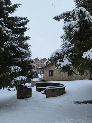 Montesqui Formigal, exclusivo ático con vistas a pistas, guardaesquis y garaje en invierno