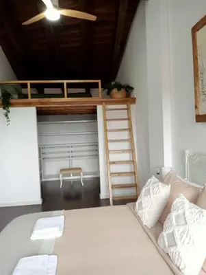Cama o camas de una habitación en CASA RURAL ALEGRE