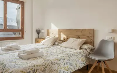 Cama o camas de una habitación en Apartamento Elurra Formigal