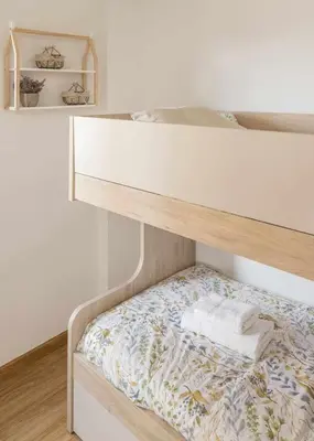 Cama o camas de una habitación en Apartamento Elurra Formigal