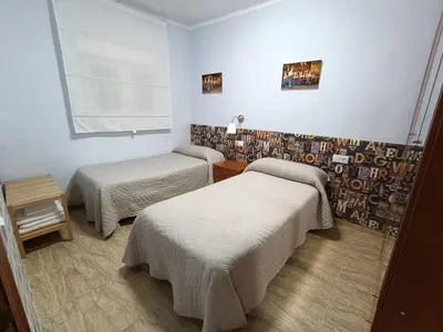 Cama o camas de una habitación en Casa Rural Natalia