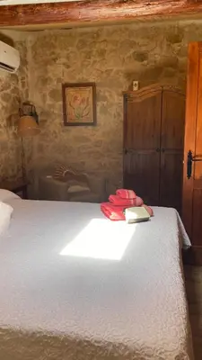 Cama o camas de una habitación en La gallina
