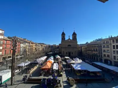 Vista general de Estella o vista desde el apartamento