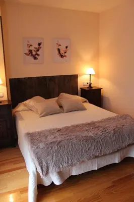 Cama o camas de una habitación en Casa Rural Anie