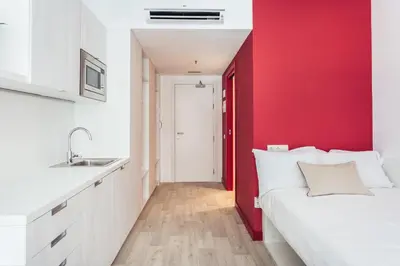 Cama o camas de una habitación en Soto House Pamplona