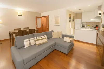 Una cocina o zona de cocina en Vall Fosca - Apartamento con espectaculares vistas y jardín privado