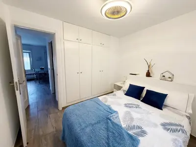 Cama o camas de una habitación en Apartamento del Puente