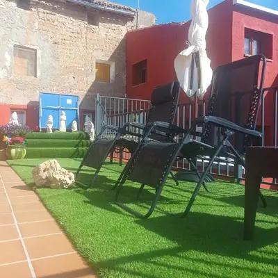 Jardín al aire libre en Casa Rural El Pescador