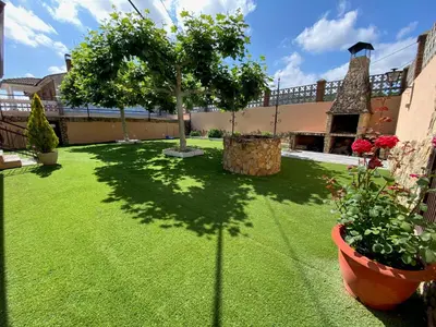 Jardín al aire libre en Casa Juani