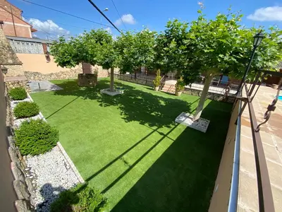 Jardín al aire libre en Casa Juani